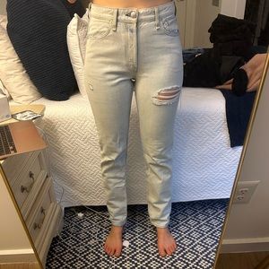 rag&bone Maya High-Rise Slim Jeans size 28 - distressed